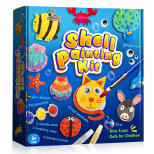 HappyGoLucky Shell Painting Kit- Early Christmas Presents, Arts and Craftsfor Kids Ages 6-12 Year Old Girl Gifts Girls Birthday Presents Girls Toys A