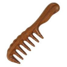 Wooden Hair Comb Set Wide Tooth Sandalwood for Detangling, Gentle Scalp Massage, Women and Men