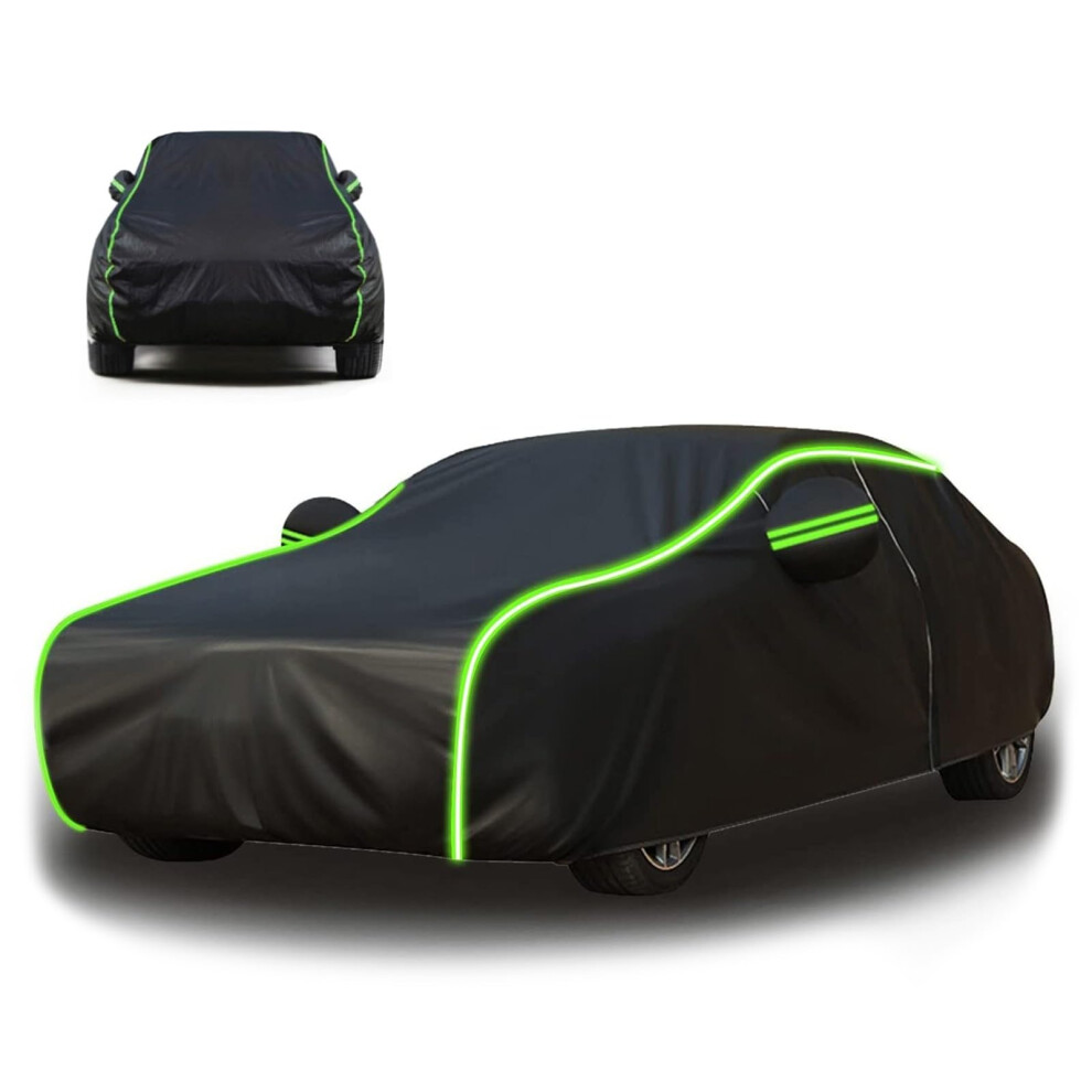 Waterproof Car Cover Outdoor Rainproof Dustproof Breathable For A6 C7 Avant Estate White/Green 9094768535493