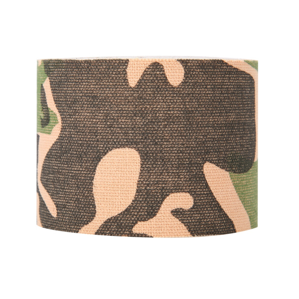 Athletic Kinesiology Tape Muscle Support for Sports Performance and Pain Relief Durable Elastic Adhesive Camouflage Pattern Latex Free Skin Friendly