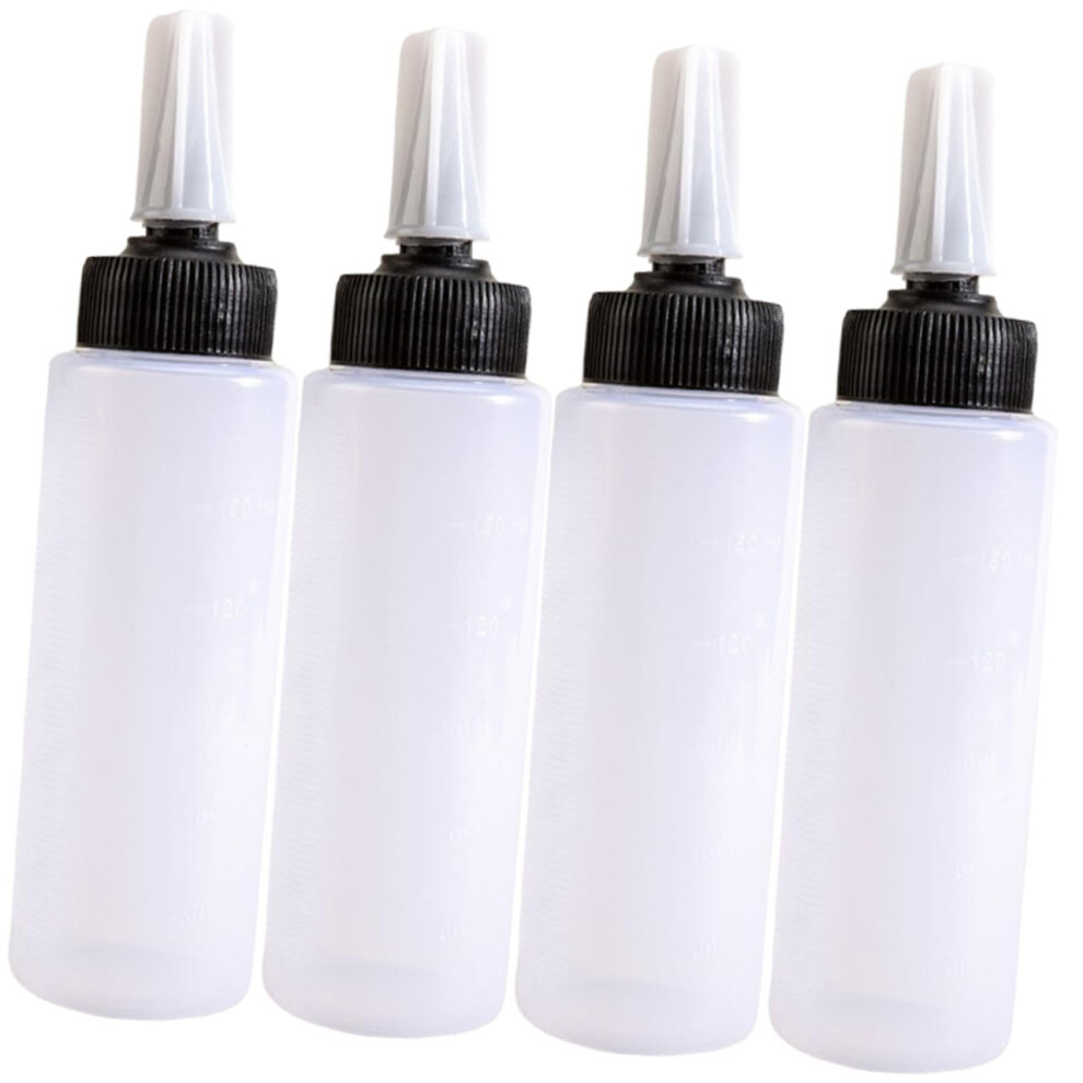 Hair Dye Applicator Bottle Set with Pointed Nozzle, Refillable Squeeze Bottles for Salon and Home