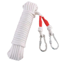 Heavy Duty 20M Waterproof Clothesline Rope with Hooks, Tear‑Resistant Wire for Indoor Outdoor Laundry