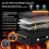 Fireproof Document Box - 8-Layer Hard Shell Fire Proof Safe for Home Documents,for Desk Money,for Passports Certificates 3