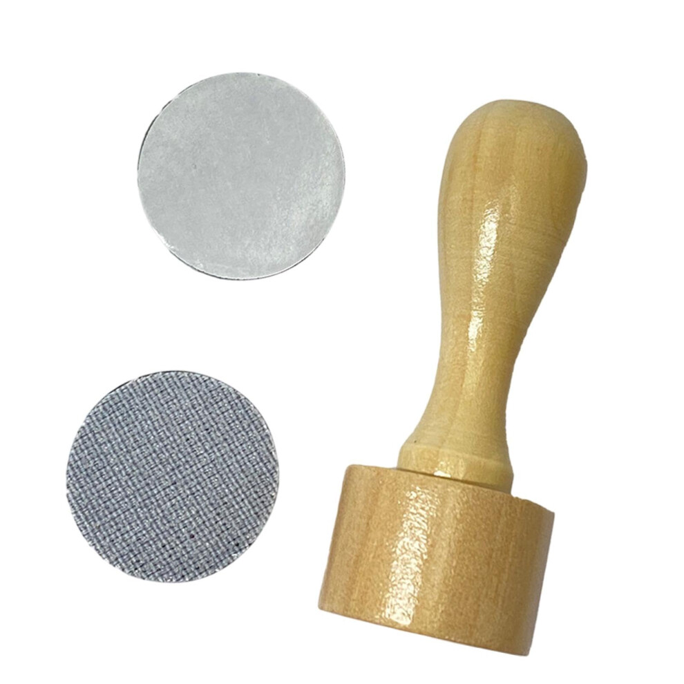 Nail Art Stamp Tool with Ergonomic Wooden Handle for Mess Polish Removal and Clean Designs