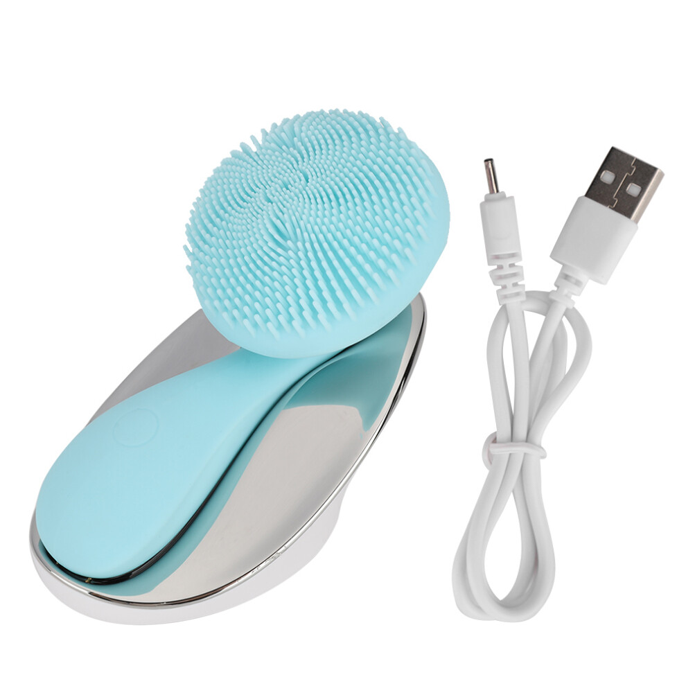 Advanced Vibrating Facial Cleansing Silicone Scrubber For Women And Men, Deep Cleansing Gently Exfoliating Scrubber For Facial Cleansing, Magnetic S