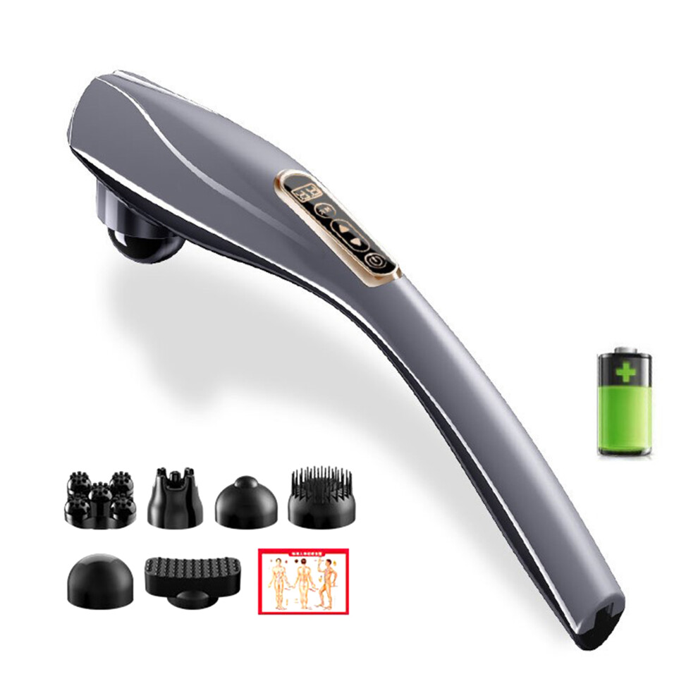 Electric Massage Device, Deep Tissue Therapy for Pain Relief, Ergonomic Handle with Interchangeable Nodes for Targeted Massage, Professional Massage