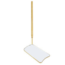 Espejo para extensiones de pestañas en forma de abanico HD dorado