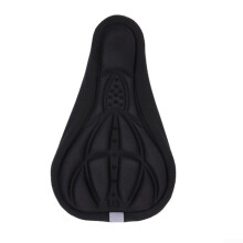 Gel Bicycle Seat Cover with Soft Silicone Padding for Comfortable Cycling – Black, Orange, Blue, Red Options