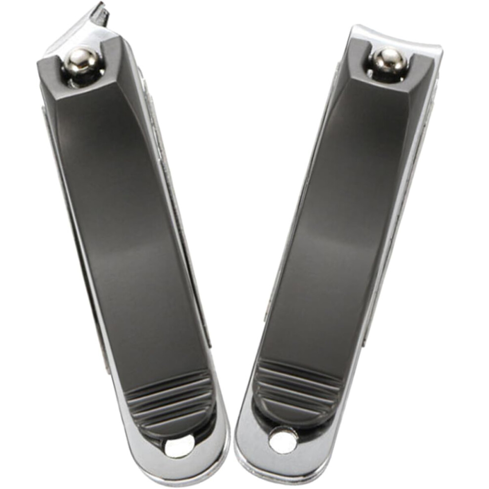 Stainless Steel Nail Clippers Set Ergonomic Grip for Fingernail and Toenail Manicure Pedicure