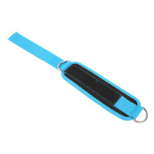 Sangle de cheville ajustable pour fitness avec anneau en D - Bleu, confortable et léger