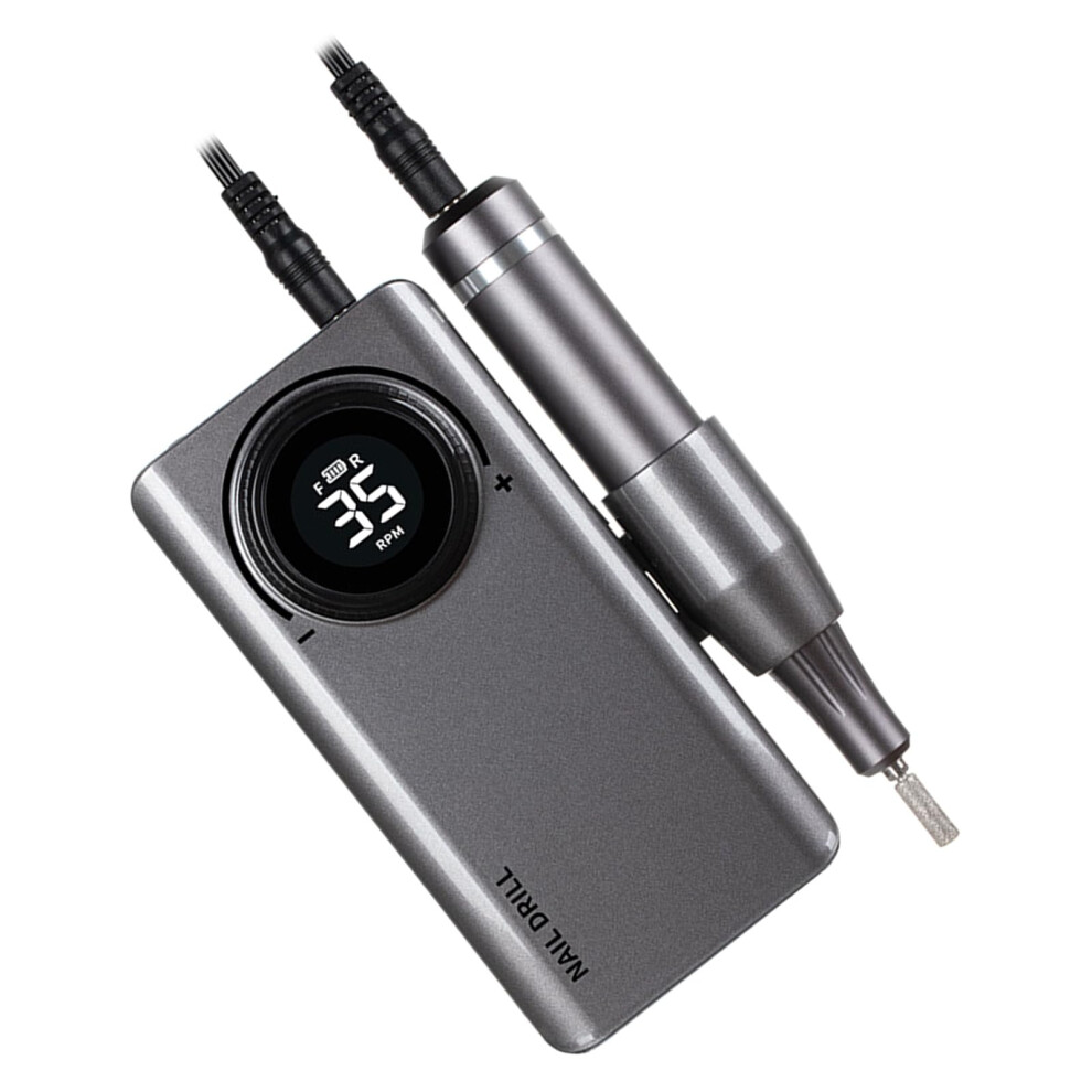 Electric Nail Drill 35000 RPM with LCD Display, Professional Nail File for Acrylic and Gel Nails