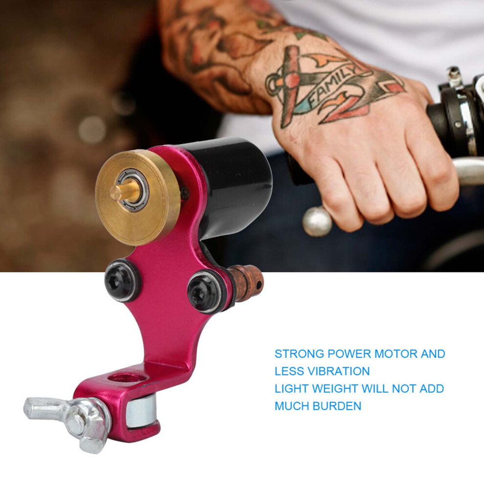 Purple/Red Alloy Liner Shader Rotary Tattoo Machine, 10000Rpm,