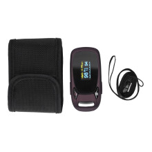 Professional Pulse Oximeter, Accurate Respiration Rate with Perfusion Index Monitor, Continuous Monitoring Blood Oxygen Saturation for Sports and Avi