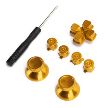Customizable Buttons for PS4 Gamepad, High-Quality Direct Replacement Parts with Durable Aluminum Alloy for Firm Performance, Precision Cut for Sharp