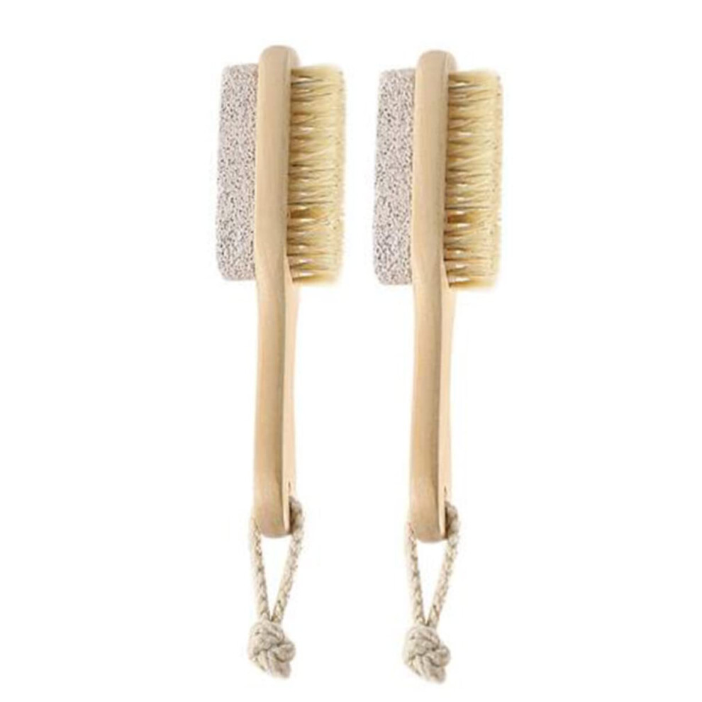 2pcs DoubleSided Foot Callus Remover and Pumice File Set for Smooth Feet Wet and Dry Use