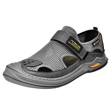 Men's Hiking Sandals Lightweight Waterproof Mesh Trekking Shoes NonSlip Soft Sole Outdoor Walking Grey 7 UK