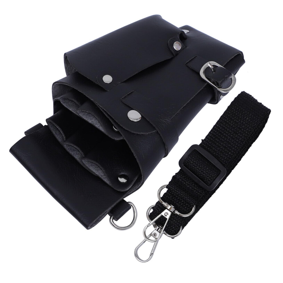 Hairdressing Scissor Pouch Pu Leather Barber Tool Belt With Multiple Pockets For Salon Stylists 9094768439739
