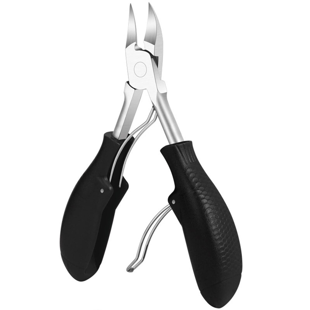 Ingrown Toenail Clippers Set Black Professional Thick Nail Clippers for Pedicure Use