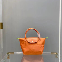 (Eco Carrot, Small Short Handle) Dumpling Unique Style Large Nylon Shoulder Bag For Women With Ecofriendly Features In Hues Classic