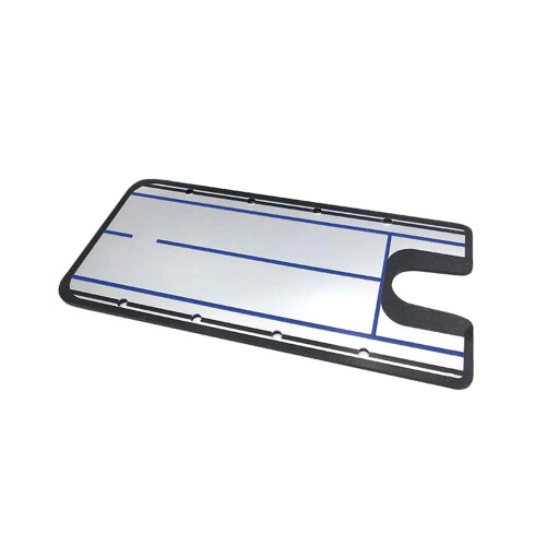 Golf Putting Alignment Mirror Acrylic Portable Trainer for Practice and Stroke Accuracy Blue