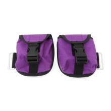 Scuba Diving Weight Bag 2kg with Quick Release Buckle and Pouch for Waist Belt Backplates (Purple)