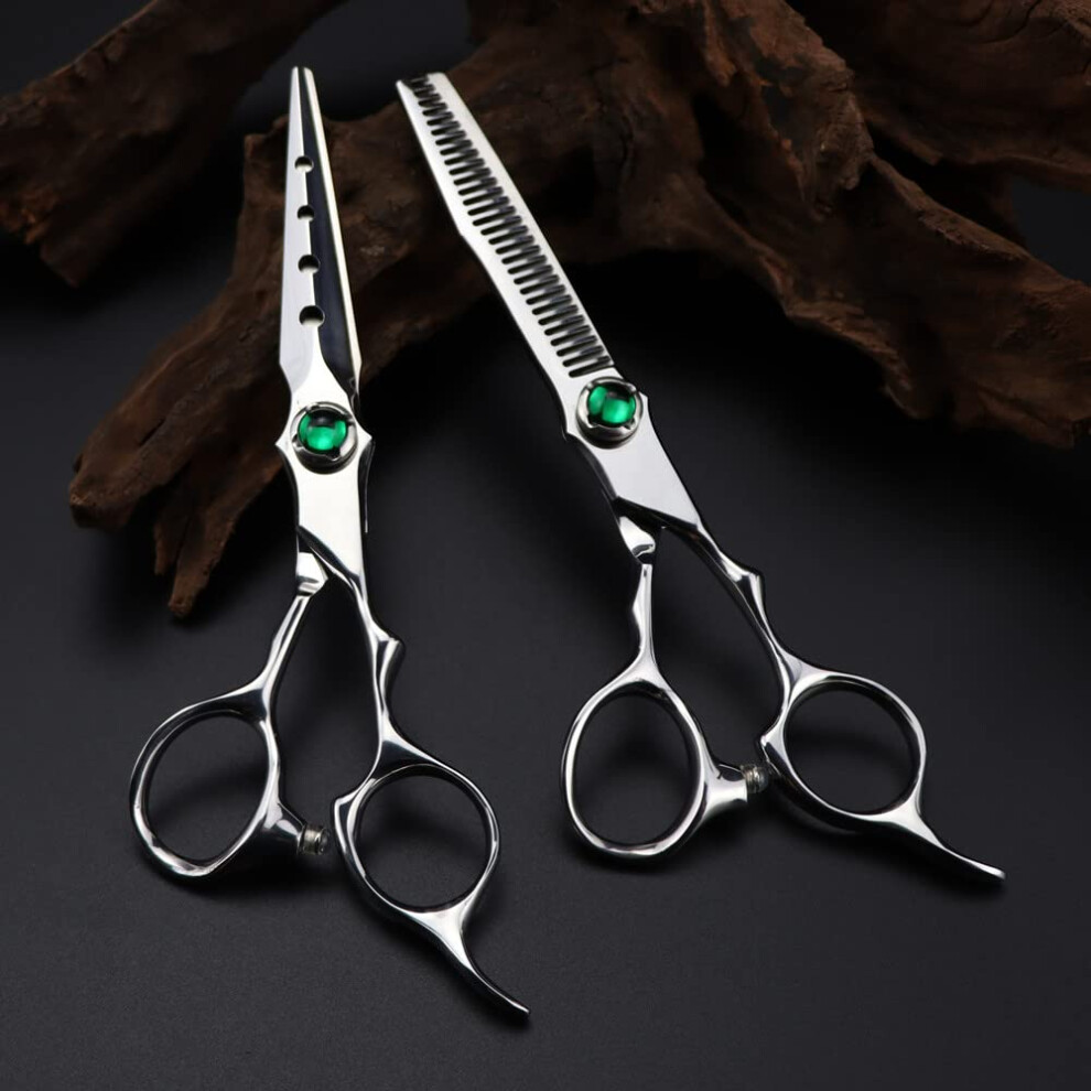 Hair Cutting Scissors 6 Inch Japanese Stainless Steel Barber Shears with Precision Blades and Ergonomic Grip