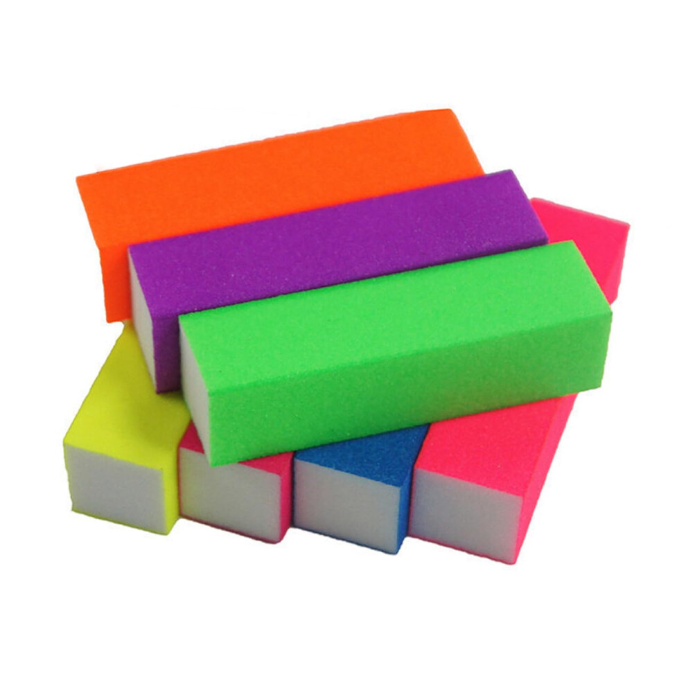 10pcs MultiSided Nail Buffer Block and Washable Sponge Nail File for Manicure Pedicure Care