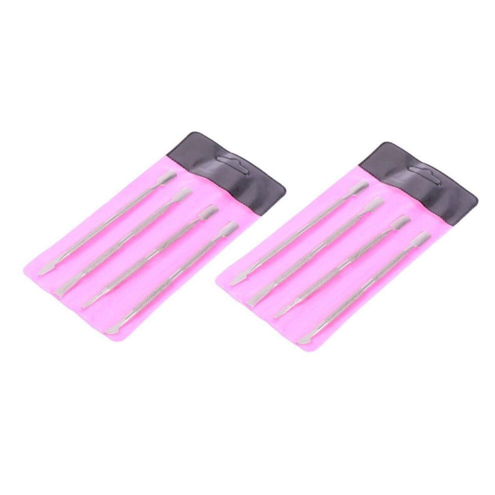 Professional Cuticle Remover and Pusher Set with Assorted Precision Heads for Salon and Home Use