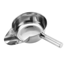 French Fry Scoop Stainless Steel with Ergonomic HeatProof Handle for Restaurant Snack Serving
