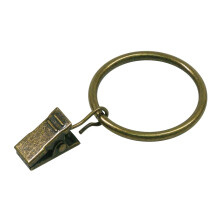 Curtain Rings with Clips Bronze 40 Pack Metal Drapery Rings 1.26in for 1in Rod Rust Resistant