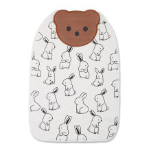Baby Backrest Towel Soft Breathable Sweat Absorbent Pad with Cartoon Pattern for Kids