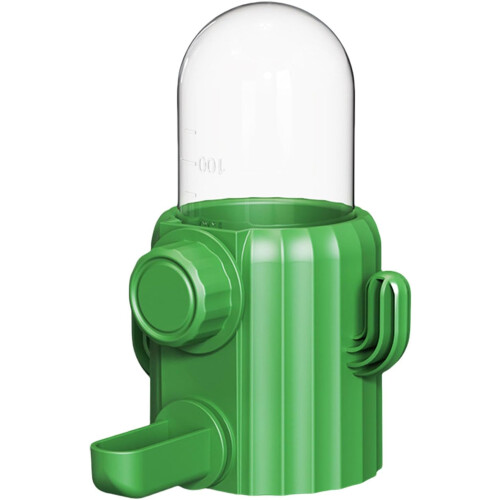 Automatic Water Feeder and Drinker for Rabbits Hamsters Cage Mounted Dispenser Cactus Design 1