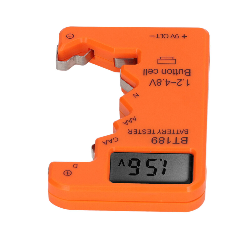Digital Battery Capacity Tester For Aa Aaa 6F22 9V 1.5V Batteries Orange 4971380936325