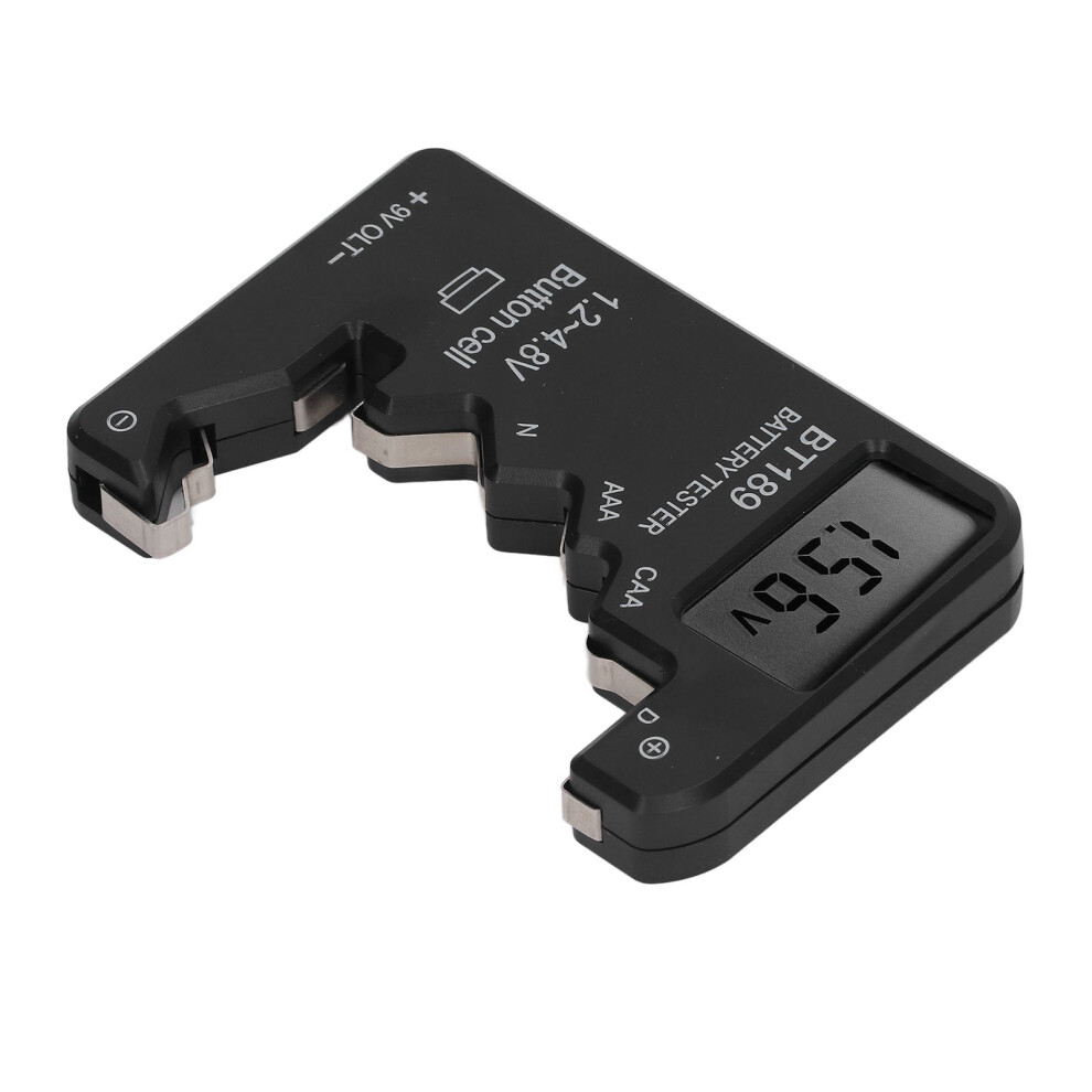 Digital Battery Capacity Meter For Aa Aaa 6F22 9V 1.5V Batteries Display Black 8781380936340