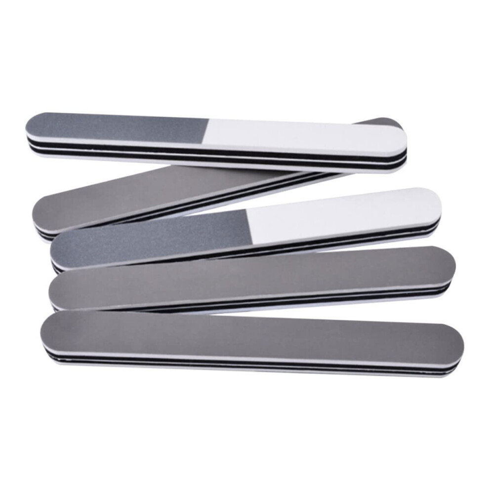 Nail Buffer Block 5 Pack Double Sided Nail File for Manicure Pedicure Acrylic Gel Nails