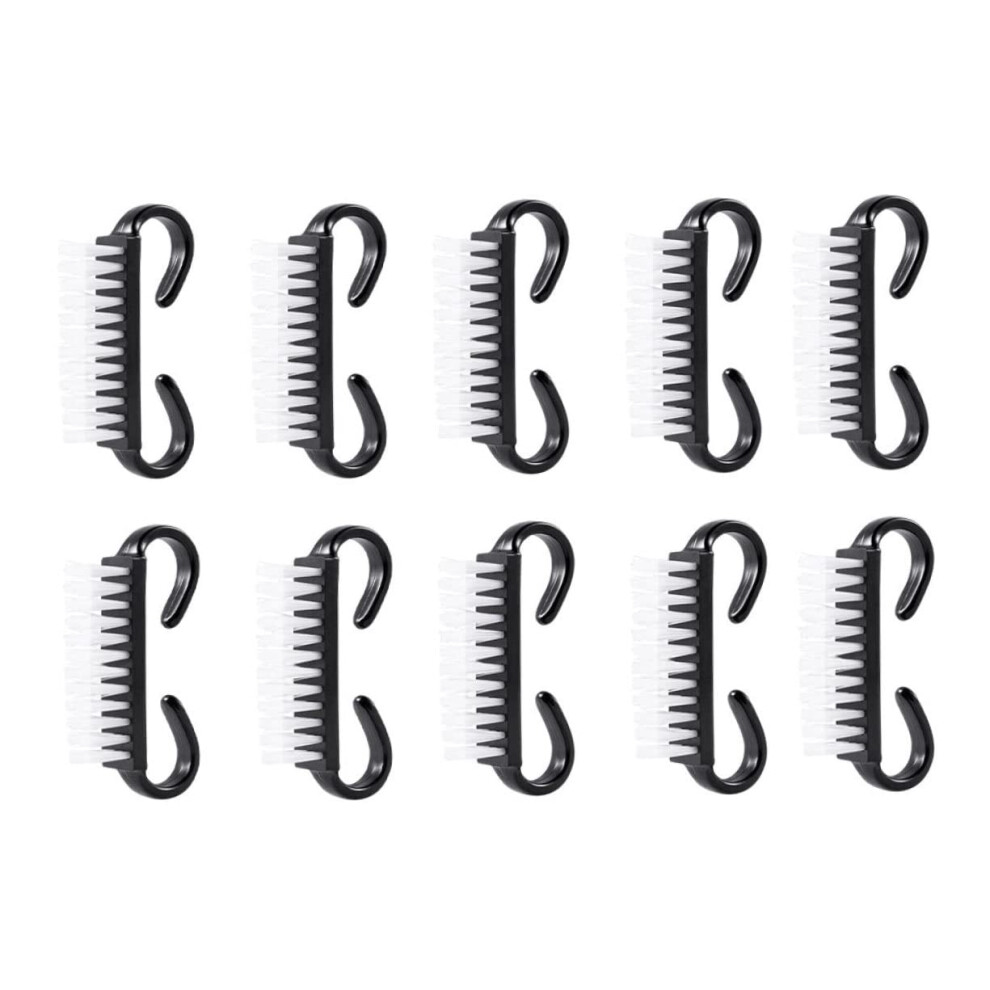 Nail Cleaning Brush Set 10pcs with Durable Fine Bristles for Effective Dust Removal and Manicure