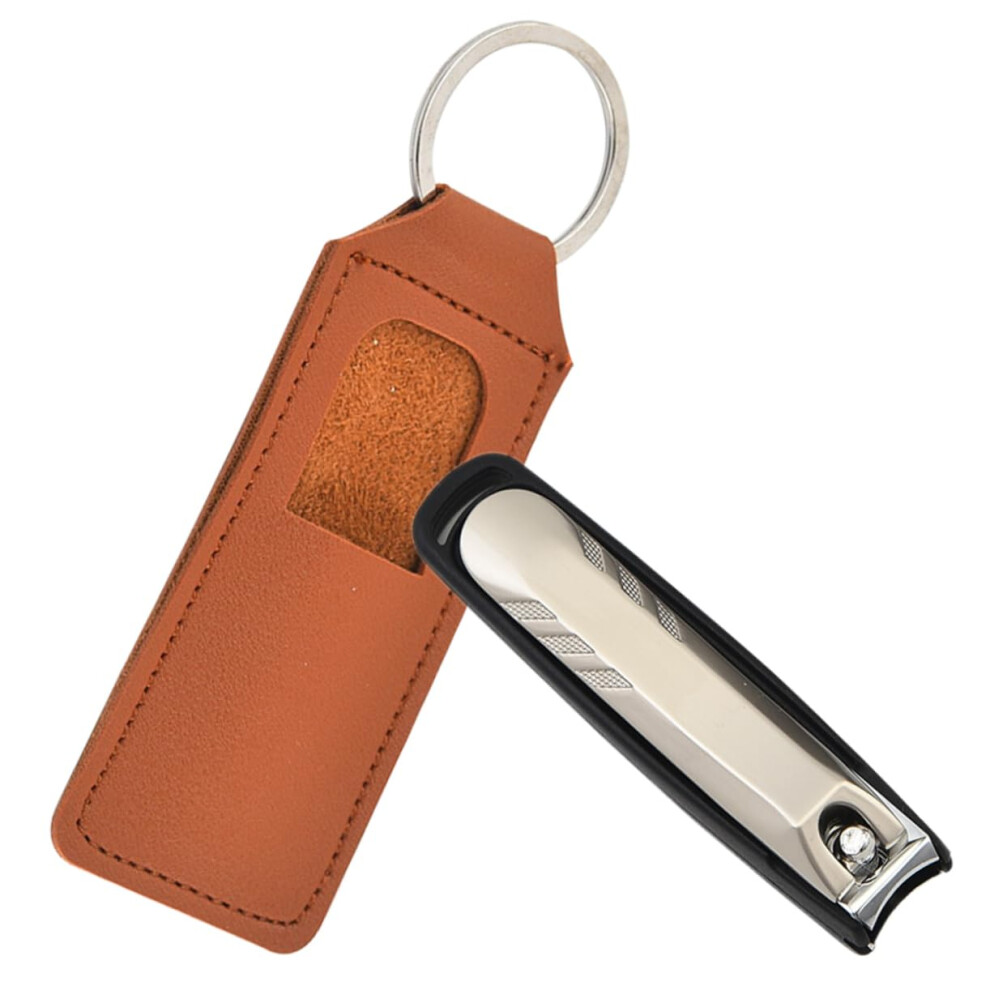 Large Metal Nail Clippers with Splash Guard for Fingernails and Toenails, Ergonomic Grip