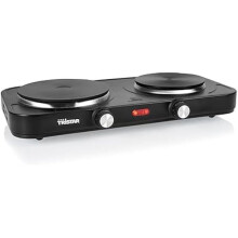 Plaque de cuisson électrique - TRISTAR - Double feu - 2500 W - 15,5 cm & 18,5 cm - Résistante à la chaleur