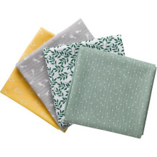 CONJUNTO DE 4 LANGES - VULLI - Cores e estampas diferentes