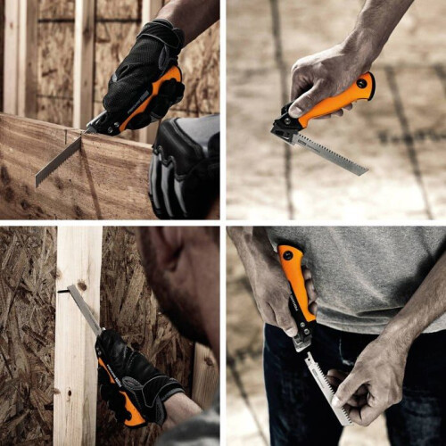 Fiskars Seghetto pieghevole - Fiskars - 1062934 - 2 lame - SoftGrip - Compatto