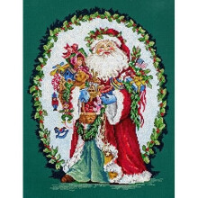LETISTITCH KIT PUNTO CROCE JOLLY SAINT NICK, 29 X 22 CM L8005