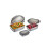 Gefu Bewaardozen - GEFU - PREPPO - Zilver - Set van 2 - Metaal 1