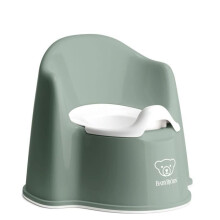 BABYBJÖRN Sillón Pot, Verde oscuro/Blanco