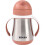 BEABA Becher mit Strohhalm - BEABA - Edelstahl - 250 ml - Terrakotta 3