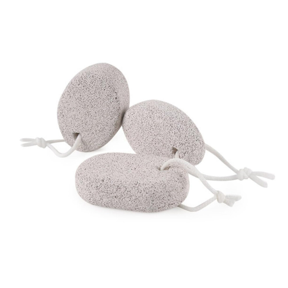 3pcs Natural Pumice Stone Foot File Callus Remover with Ergonomic Grip for Dead Skin Removal