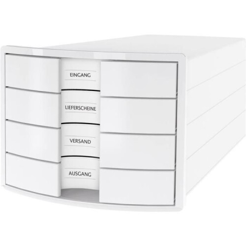 Ladeclassificatiemodule - HAN - 1012-12 - Wit - Compatibel met DIN A4/C4 - 4 lades