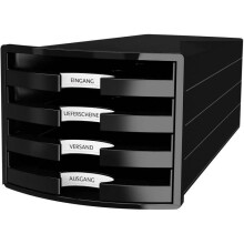 Cassettiera - HAN - 1013-13 - Nero - 4 cassetti - DIN A4/C4