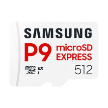MicroSDXC Express-Karte - Samsung - 512 Go - P9 Express - 800 Mo/s - Klasse 10 - Antimagnetisch - Wasserdicht