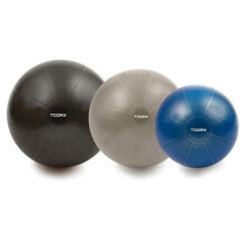 Bola de ginástica PRO - 75 cm - 500 kg - Anti-fissura - Cinza escuro - Fitness