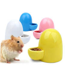 Ceramic Automatic Pet Feeder and Water Dispenser for Hamsters Rabbits Small Animals Pink